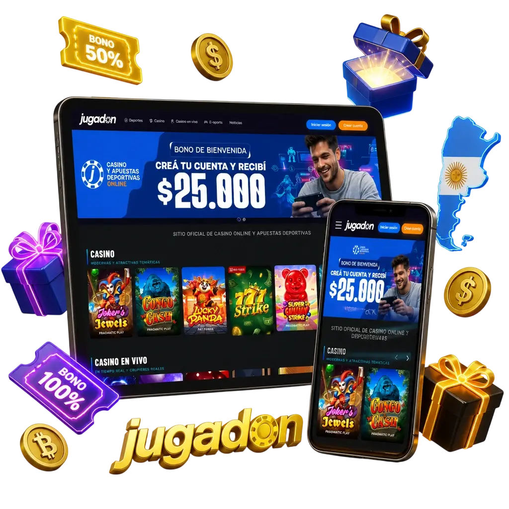 Bono de bienvenida en Jugadon: 100% extra hasta 25.000 ARS para apostar en MMA y UFC con depósito mínimo de 500 ARS.