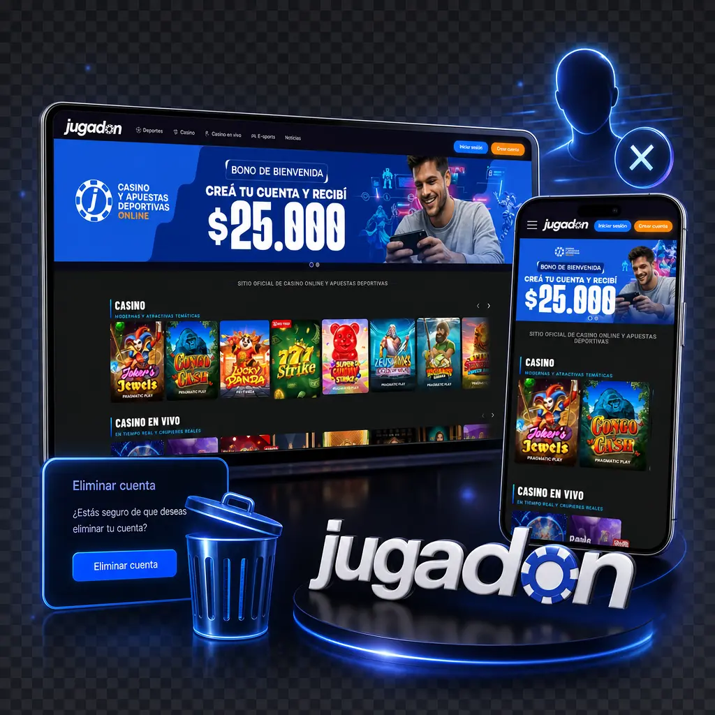 Pasos para eliminar tu cuenta en Jugadon: retirar saldo, contactar soporte, verificar identidad y confirmar la baja.