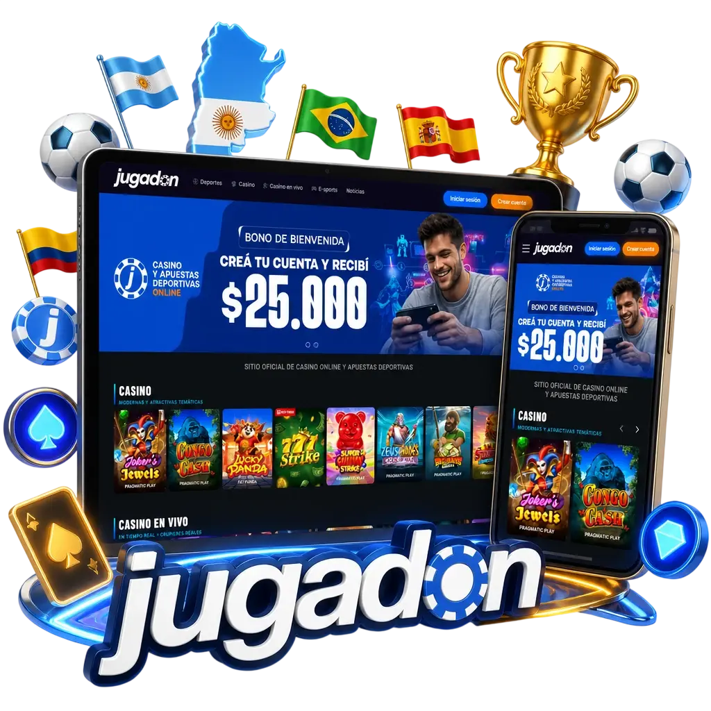 Torneos y ligas de fútbol como Champions, Premier League, La Liga y Libertadores disponibles para apostar en Jugadon Argentina