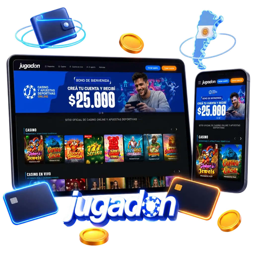 Métodos de depósito populares en Jugadon: Visa, Mastercard, Skrill, Bitcoin y transferencia bancaria local en Argentina.