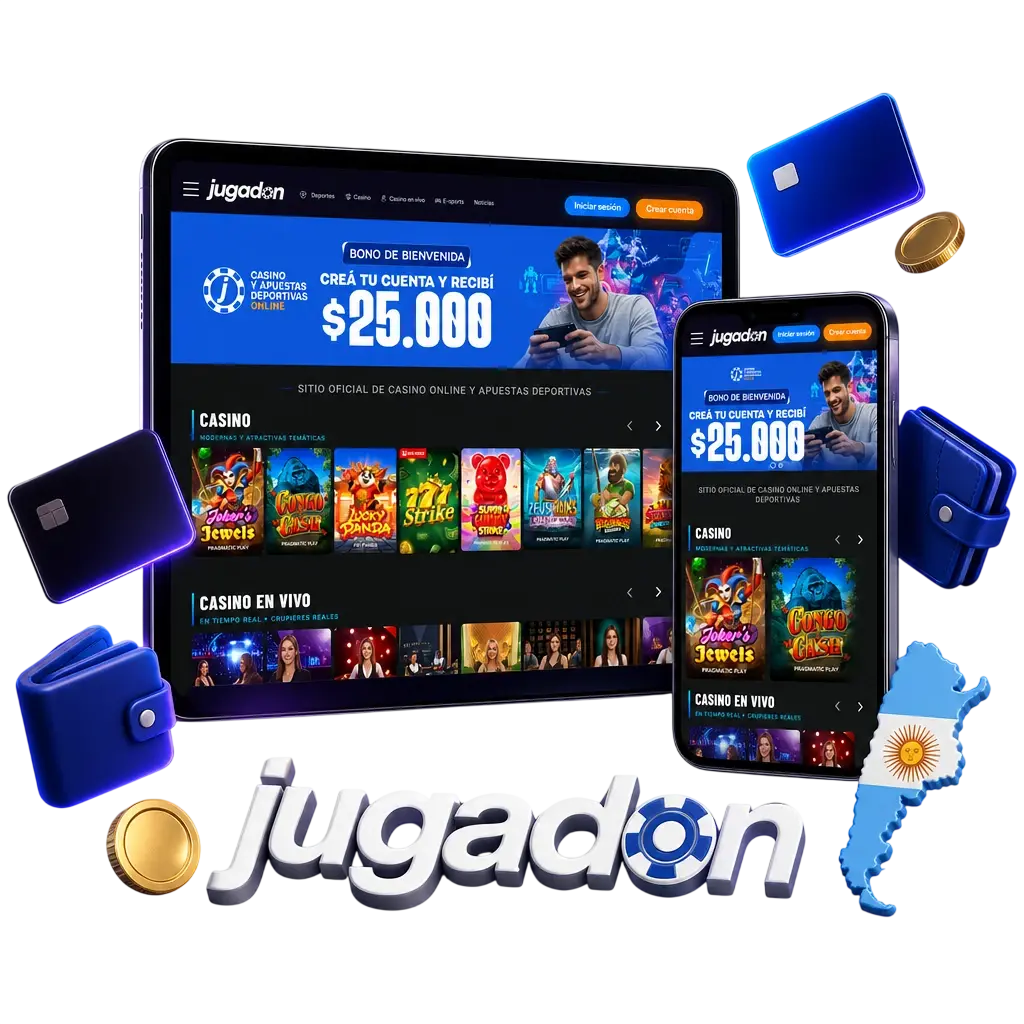 Métodos de pago disponibles en la app de Jugadon para usuarios de Argentina: tarjetas, billeteras electrónicas y criptomonedas