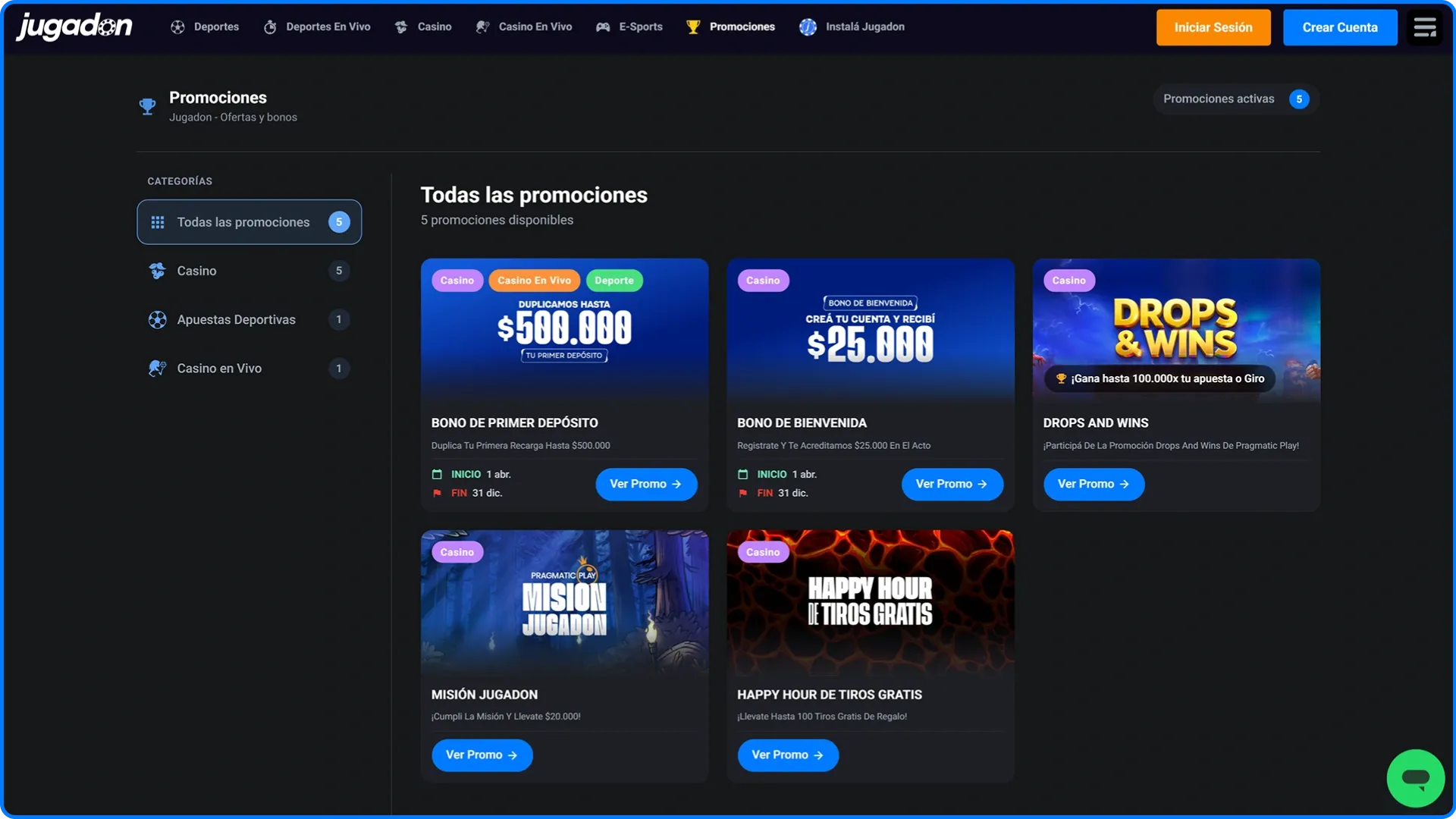 Reclama tus promociones en Jugadon, aumenta tus ganancias.