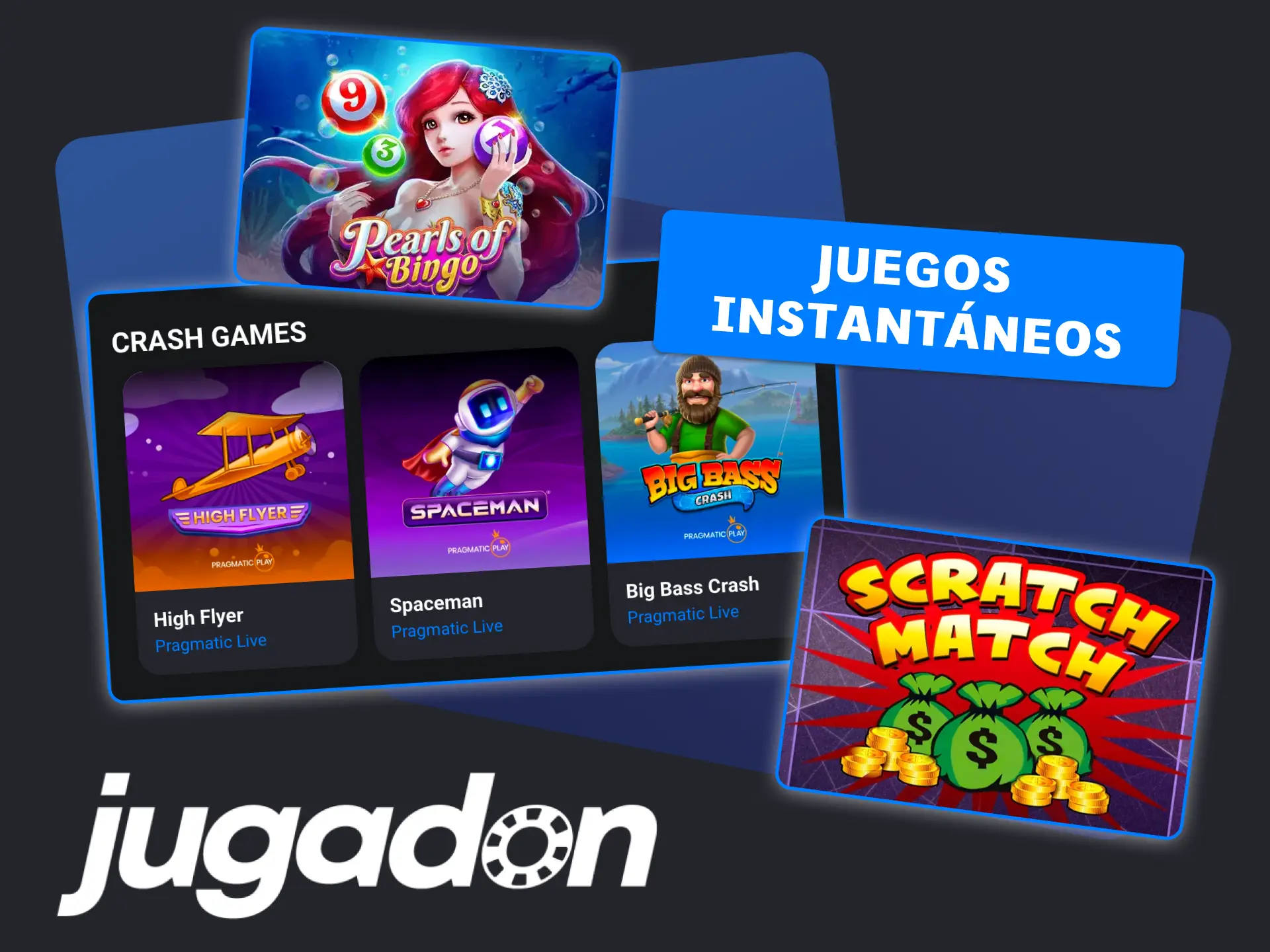 Juega a los juegos instantaneos en Jugadon Argentina, gana en segundos.